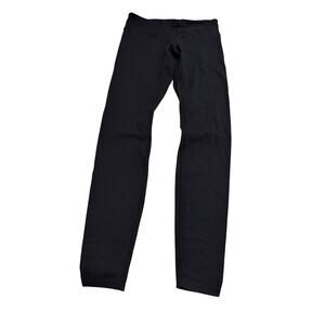 EUC Spiritual Gangster Namaste leggings black w white print on rear yoga sz M